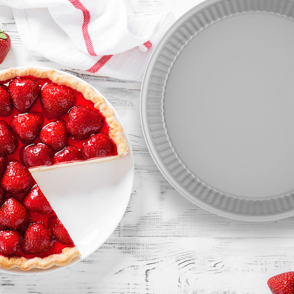 Tærteform sort og sølv