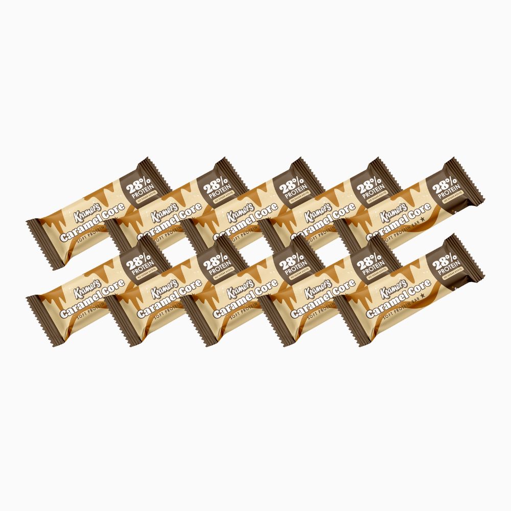 Kramers Soft Proteinbar, Caramel Core - 10 stk.