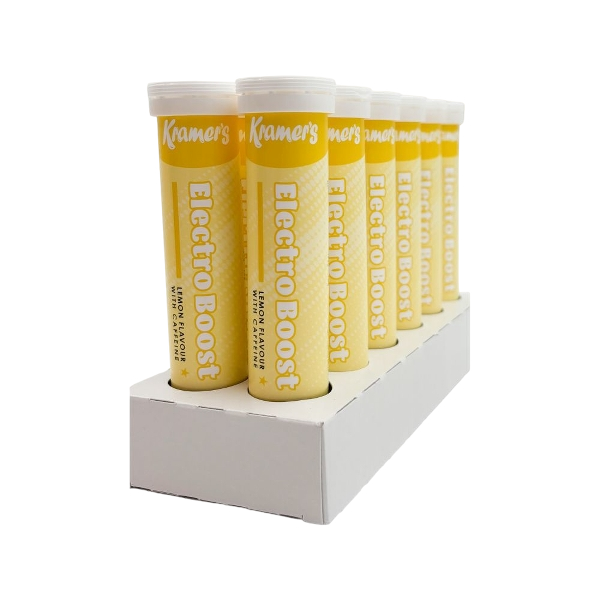 Kramers Elektrolyt, Lemon m. koffein - 12 stk.