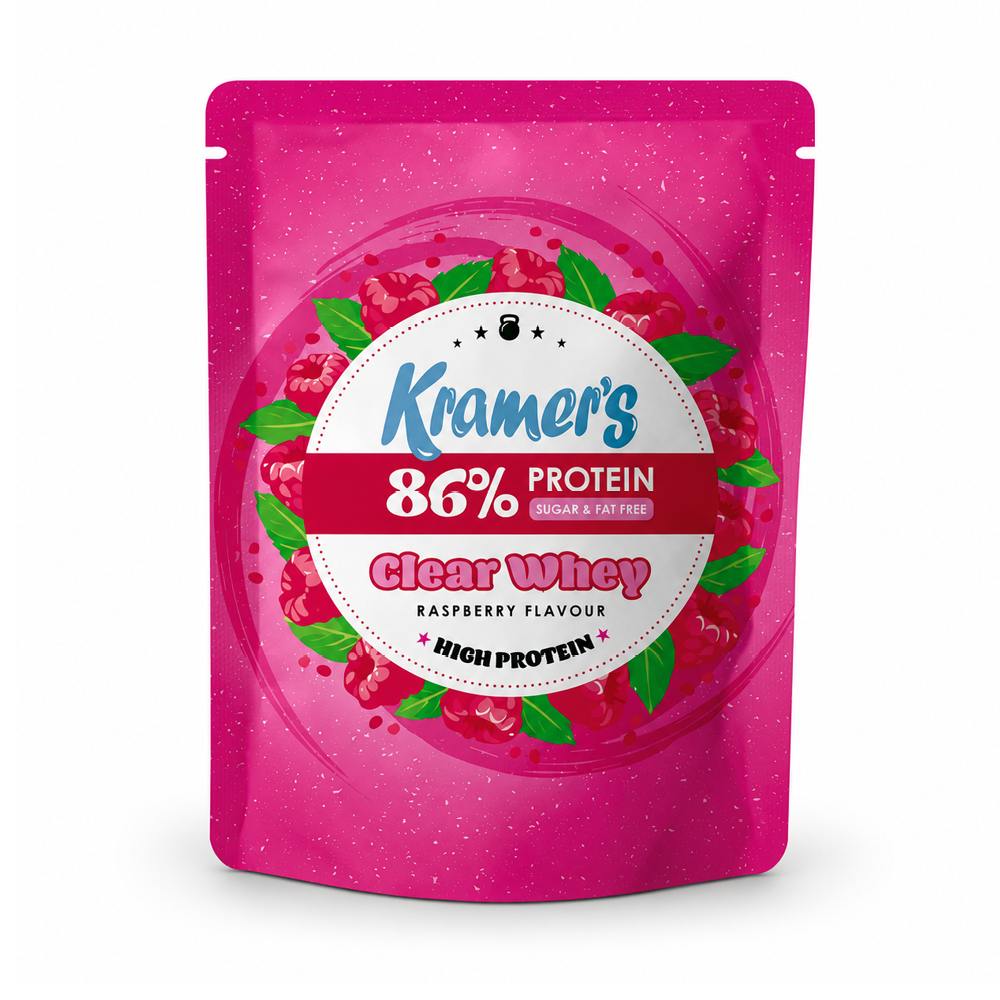 Kramers Clear Whey Proteinpulver, Hindbær 300g